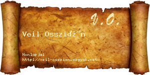 Veil Osszián névjegykártya