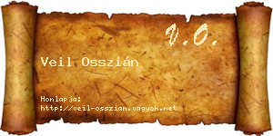 Veil Osszián névjegykártya
